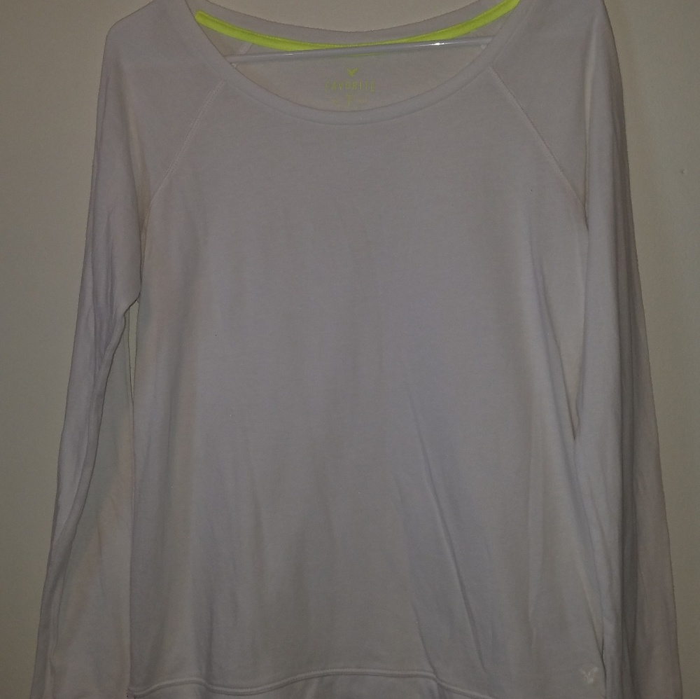 AE white long sleeve t-shirt